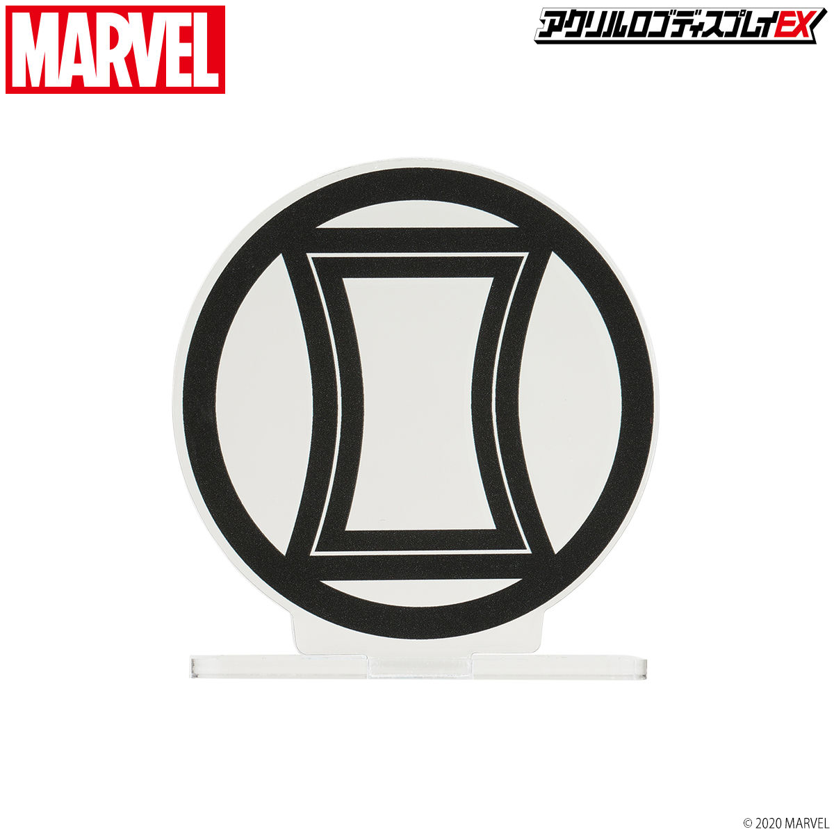 アクリルロゴディスプレイEX Marvel ヒーローマーク ブラック