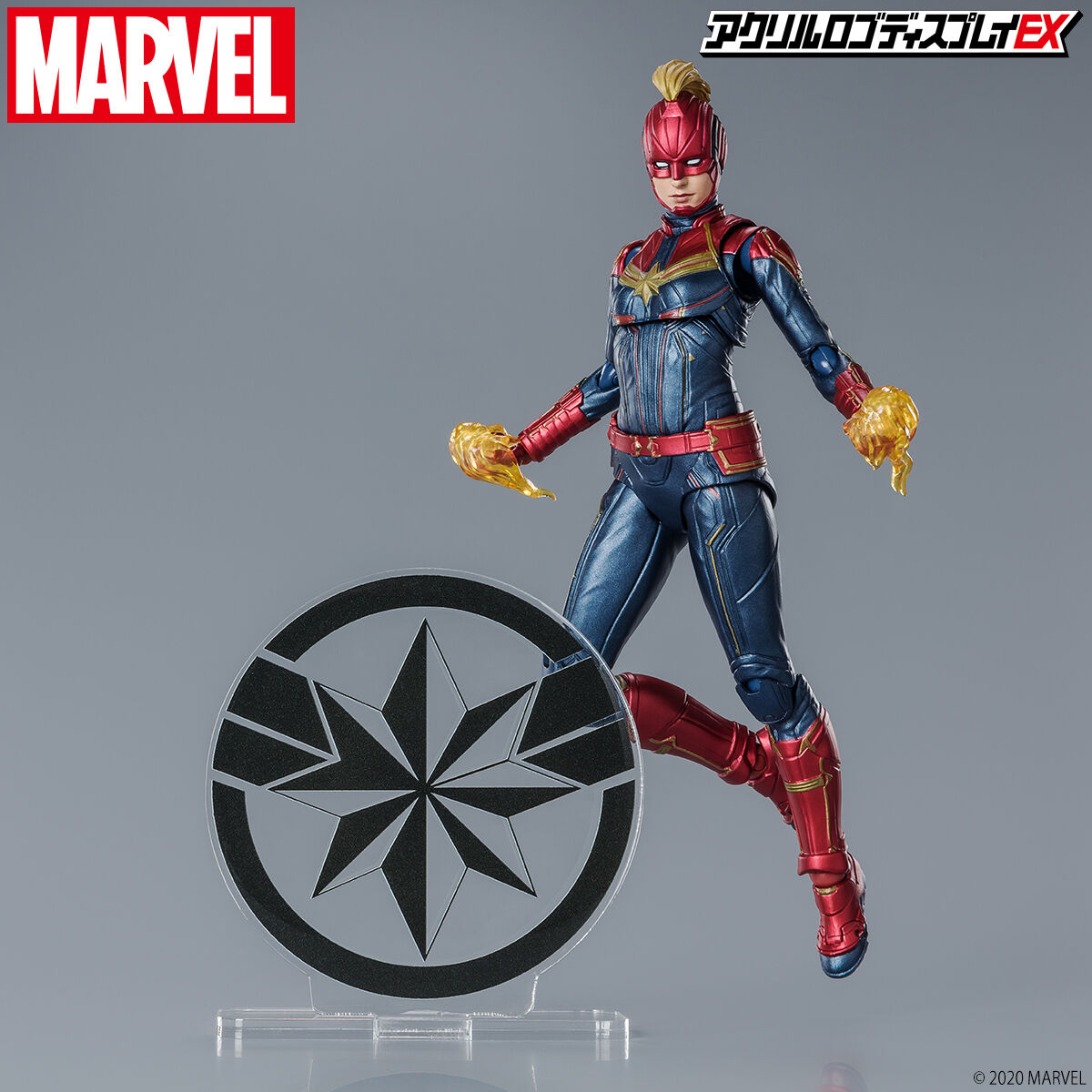 アクリルロゴディスプレイEX Marvel ヒーローマーク キャプテン 