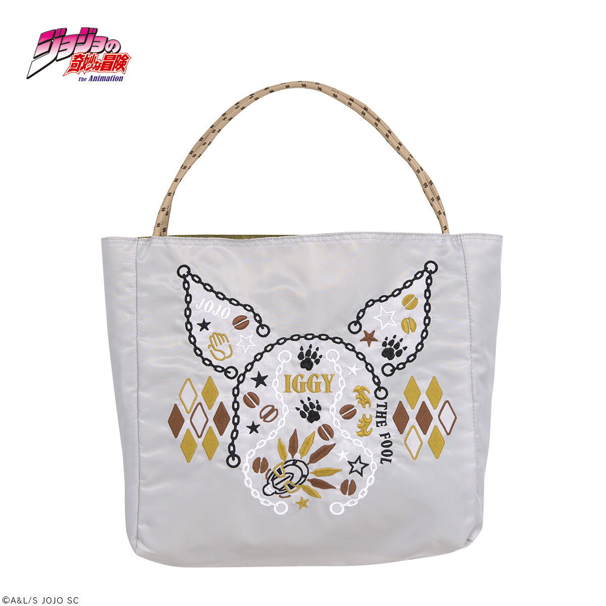 オノフィーフリー × ジョジョ イギー 刺繍バッグバッグ