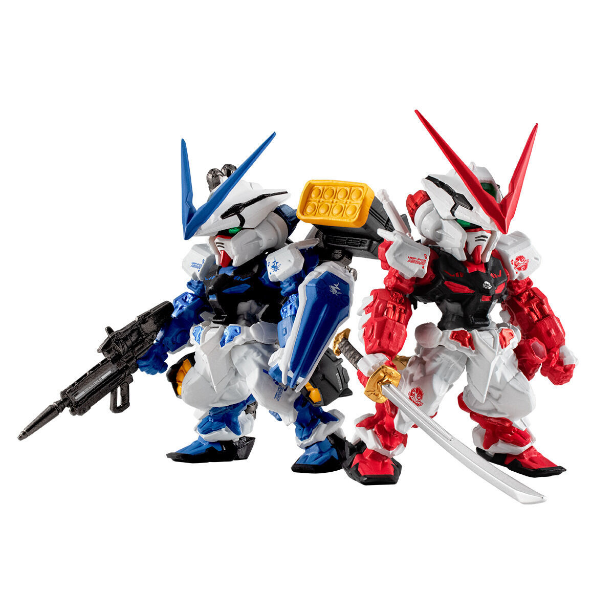 FW Gundam Converge :Core No.41 MBF-P02 Gundam Astray Red Frame + MBF-P03 Gundam Astray Blue Frame set