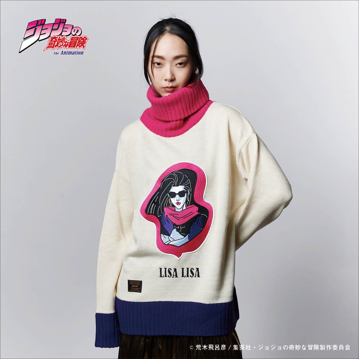 【希少サイズ】glamb ジョジョの奇妙な冒険　コラボニット 予約商品】ジョジョの奇妙な冒険xglamb(グラム) Lisa Lisa