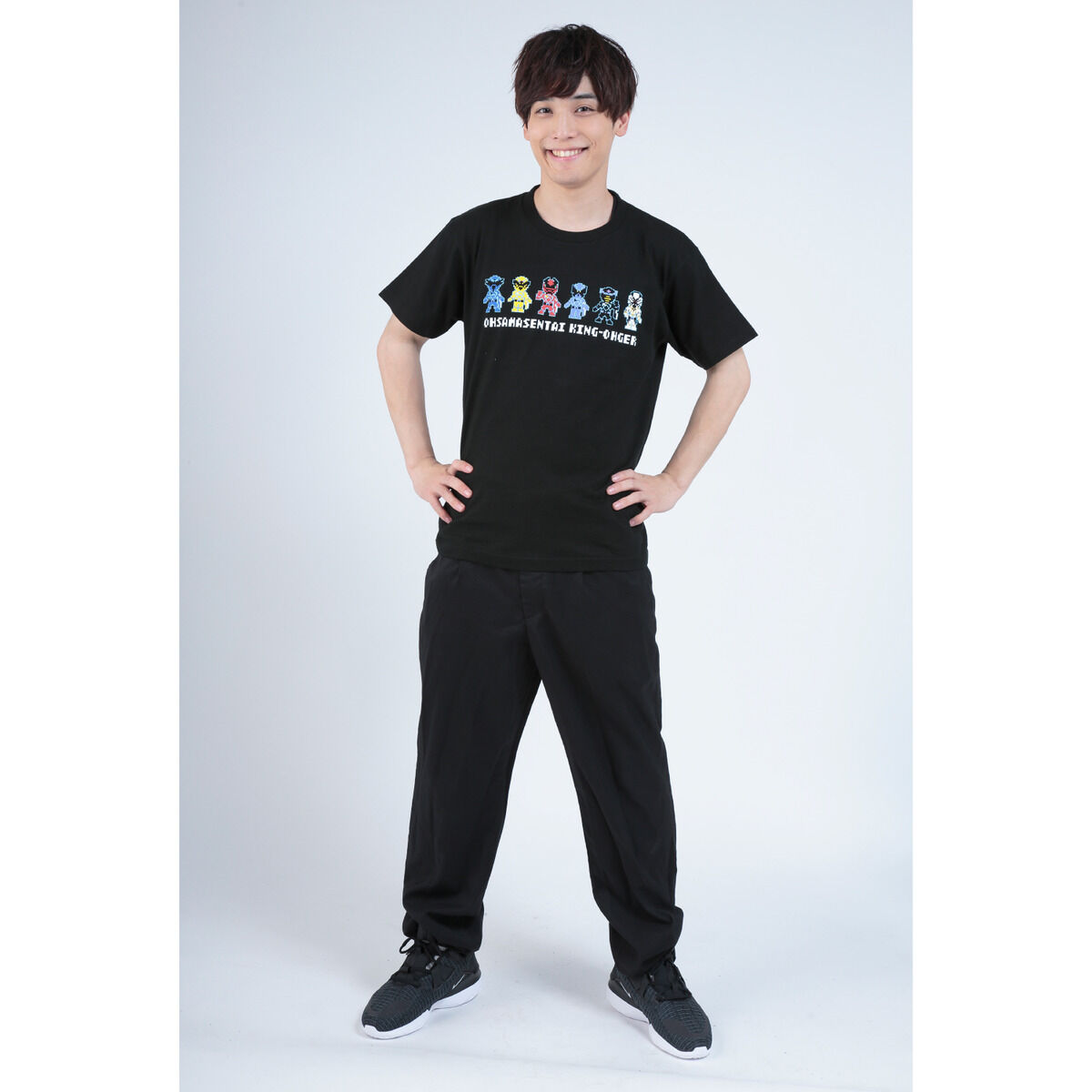 王様戦隊キングオージャー ドット絵Tシャツ（6人集合ver