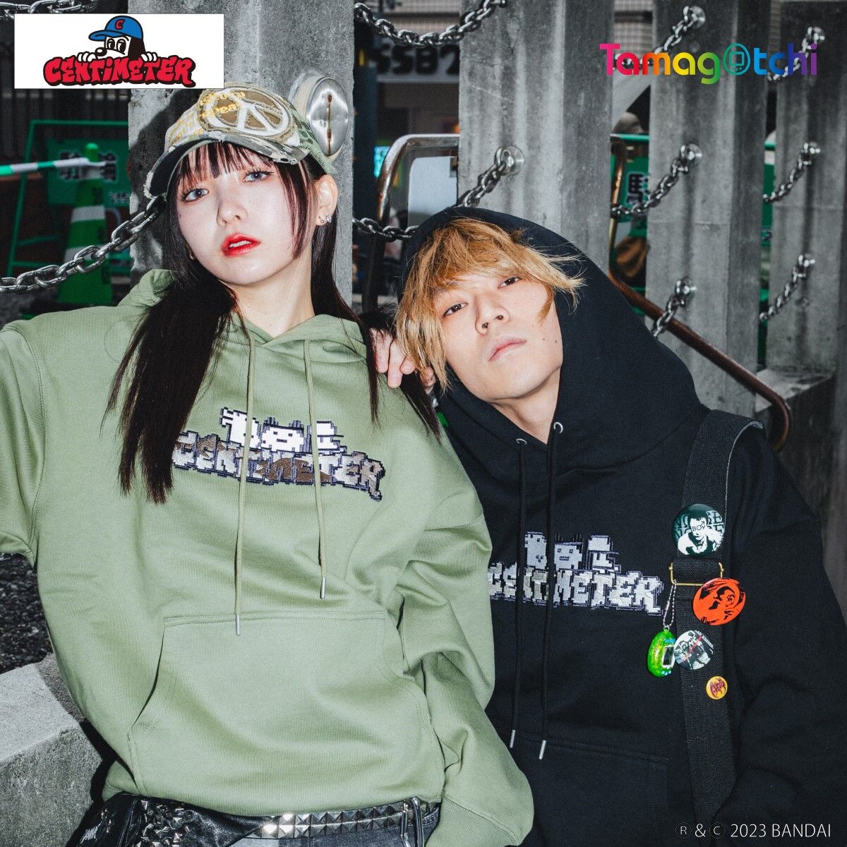 Tamagotchi × centimeter collaboration hoodie (全2色) | たまごっち