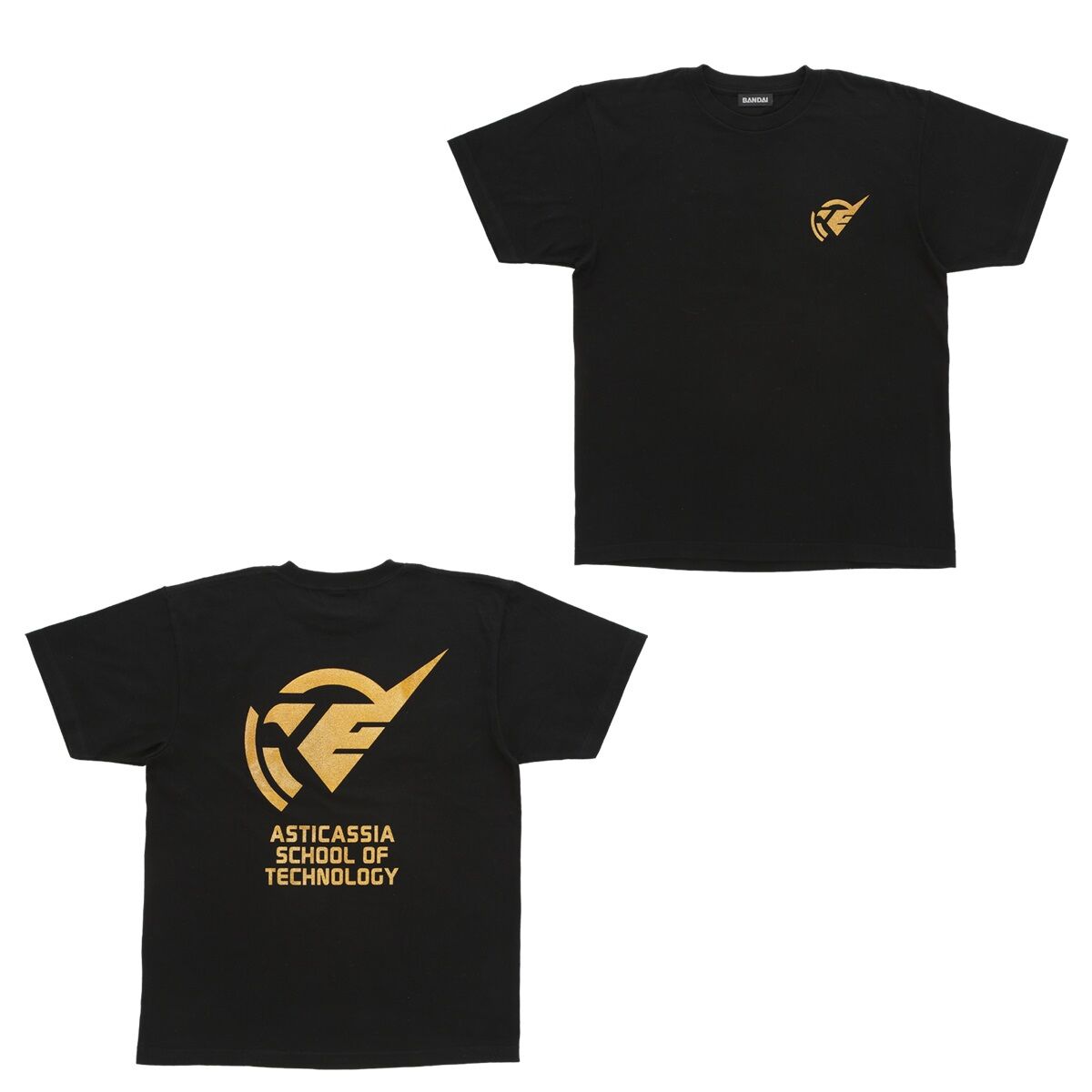 機動戦士ガンダム 水星の魔女 ゴールドラメプリント Tシャツ ホルダー