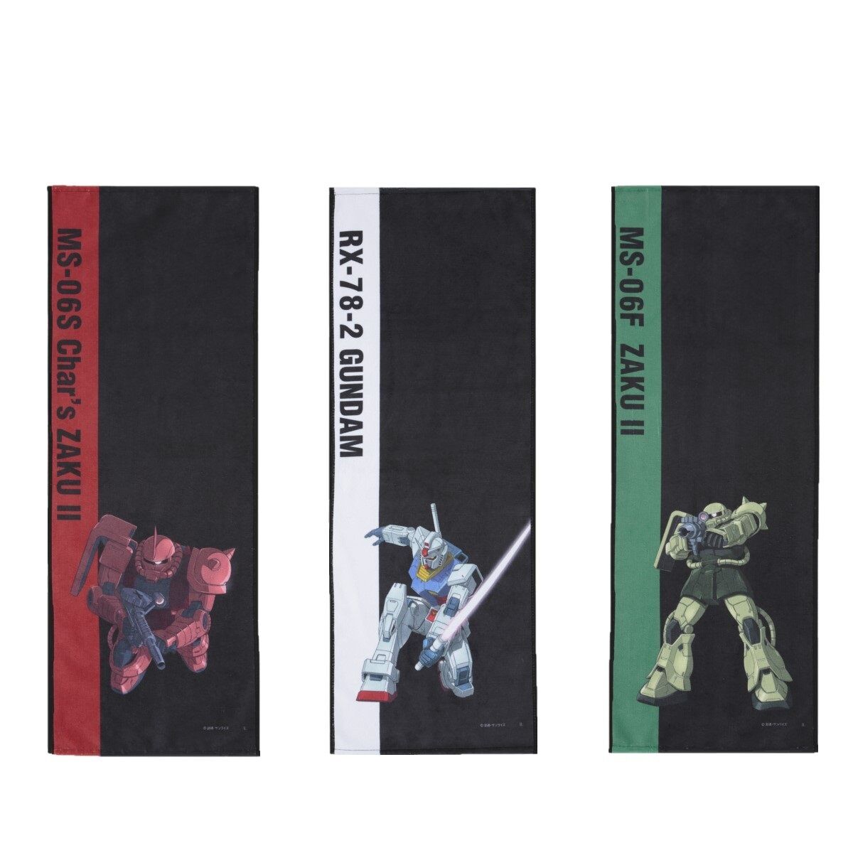 ①ジェンシーサンライズ SDGUNDAM 元祖ガンダム　タオル　シール付　未使用 機動戦士ガンダムSEED FREEDOM モビルスーツバスタオル （縦