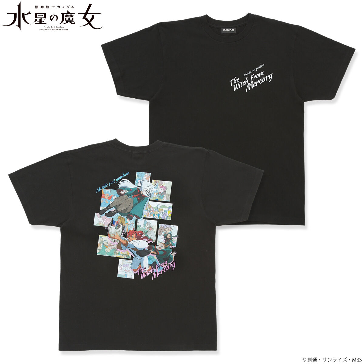 機動戦士ガンダム 水星の魔女EXPO Tシャツ ブラック M | ガンダム