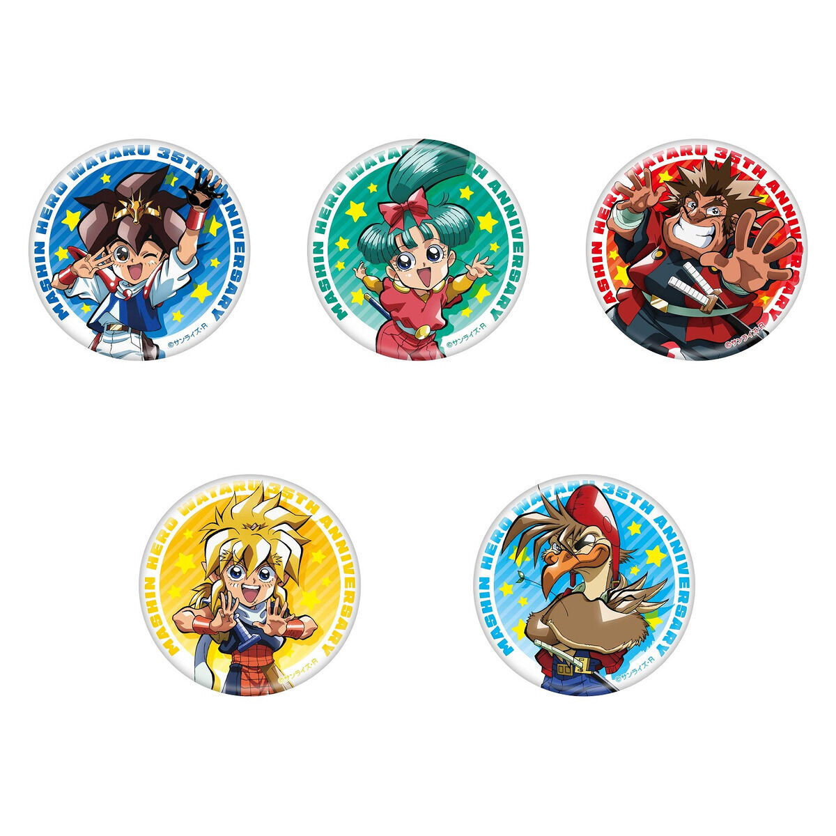 魔神英雄伝ワタル 35周年感謝祭 トレーディング缶バッジ 10個セット