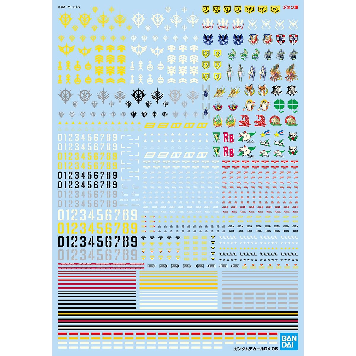 ガンダムデカール 16 1 100 地球連邦軍MS用デカール① - ロボット