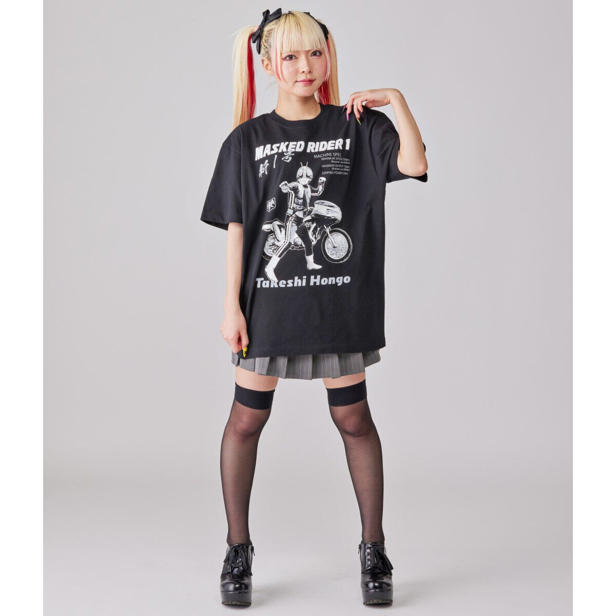 仮面ライダー×ノルソルマニア Tシャツ 仮面ライダー新1号＆新