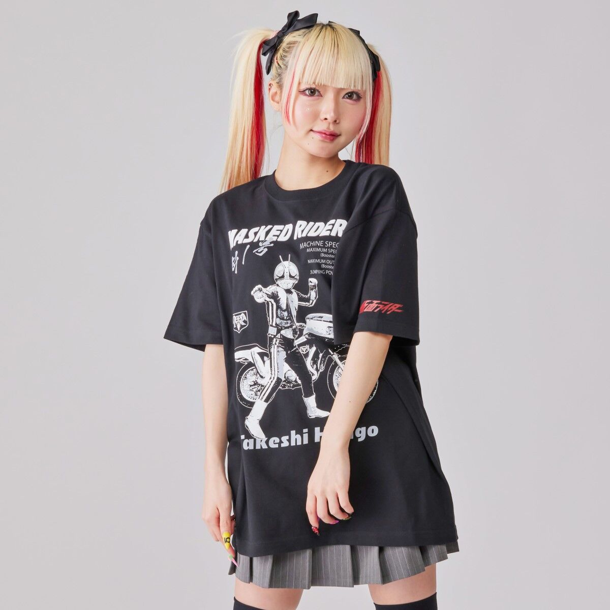 仮面ライダー×ノルソルマニア Tシャツ 仮面ライダー新1号＆新