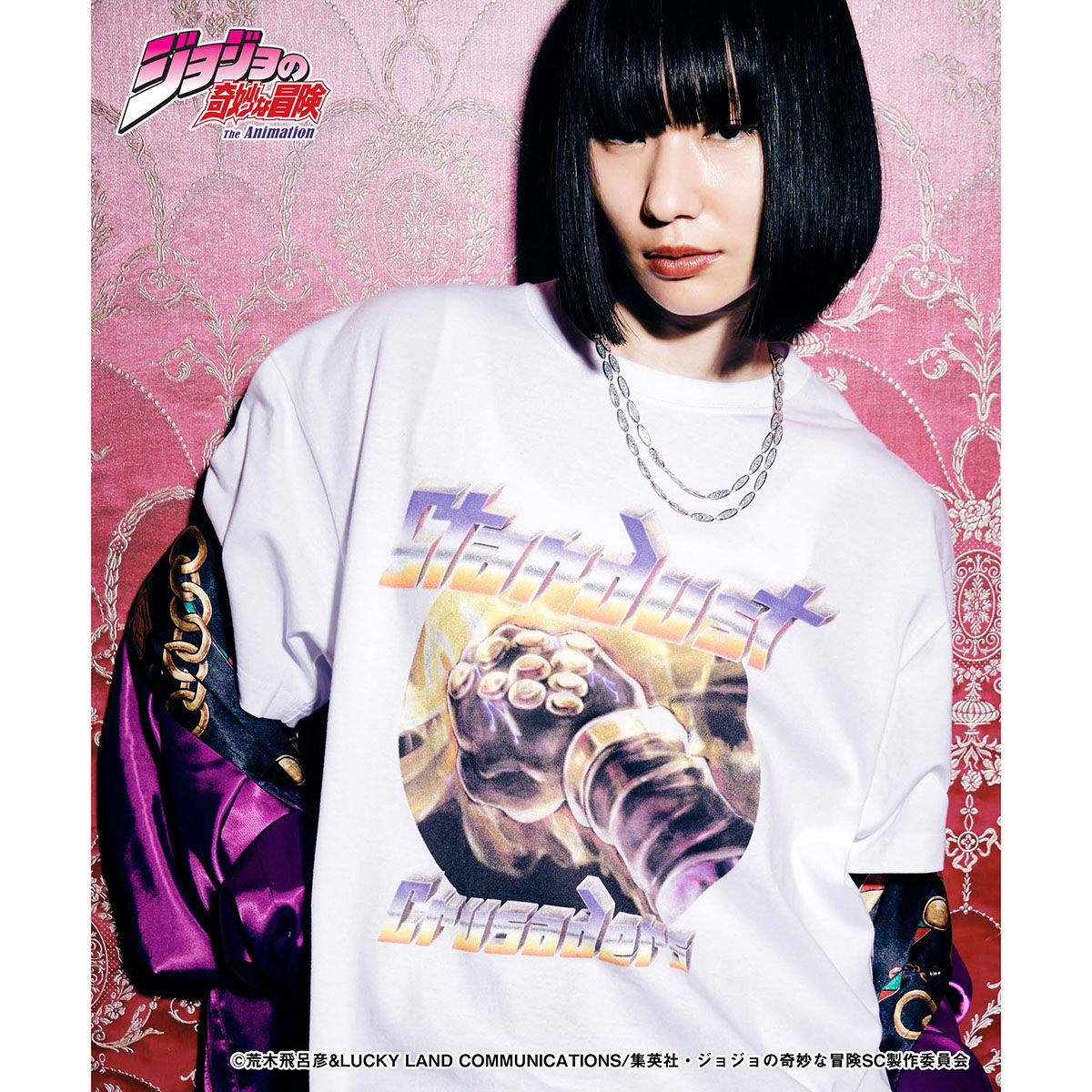 ジョジョの奇妙な冒険 スターダストクルセイダース【glamb】Tシャツ スタープラチナ | ジョジョの奇妙な冒険 | アニメグッズ  ・おもちゃならプレミアムバンダイ｜バンダイナムコグループの公式通販サイト