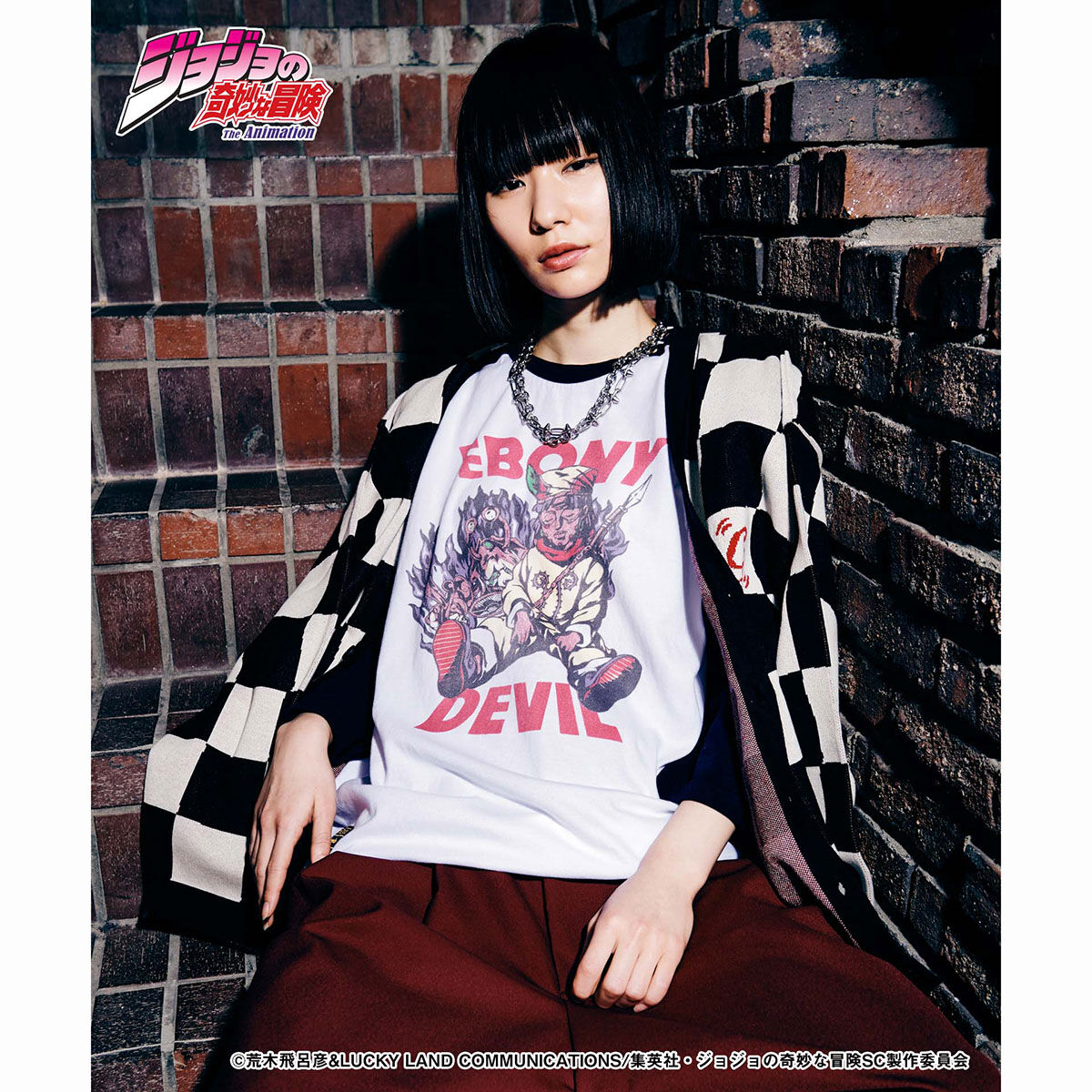 ジョジョの奇妙な冒険【glamb】ラグランロングTシャツ | ジョジョの