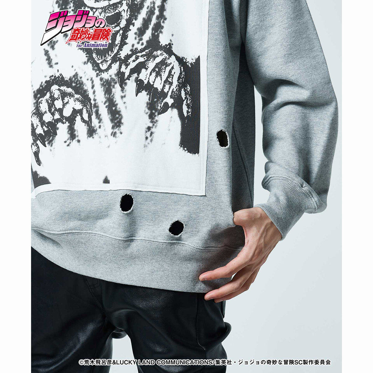 予約商品】ジョジョの奇妙な冒険xglamb(グラム) Iggy Sweat Gray