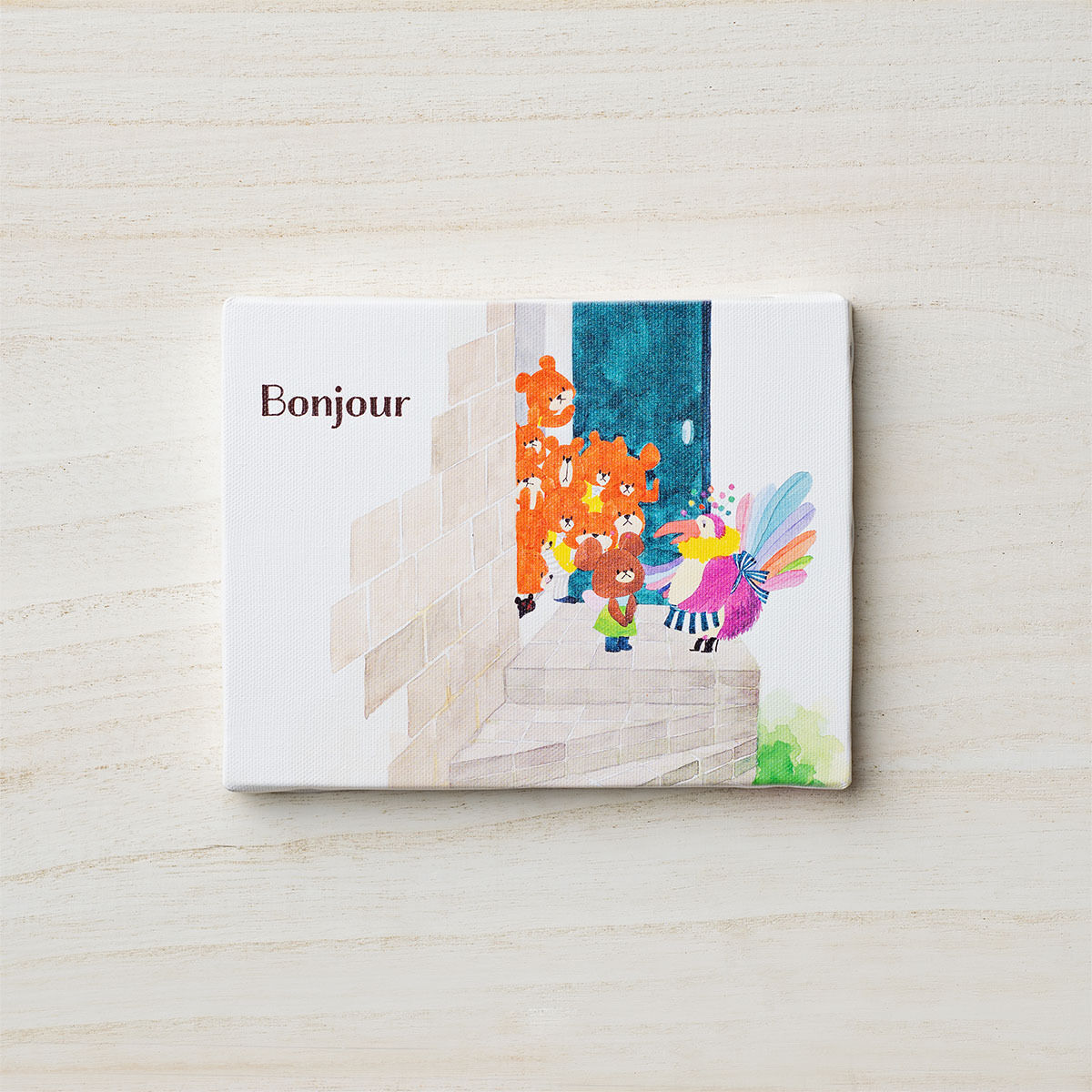 くまのがっこう アートパネル Bonjour | くまのがっこう 日用品