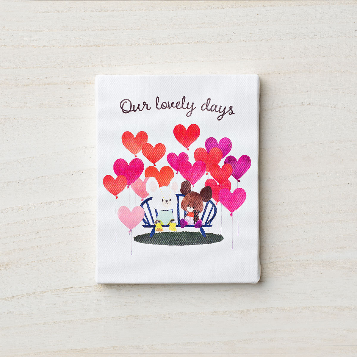 くまのがっこう アートパネル Our lovely days | くまのがっこう