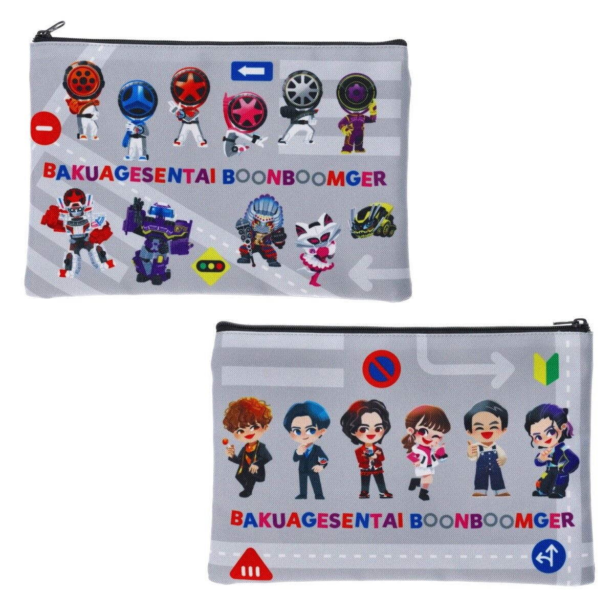爆上戦隊ブンブンジャー デフォルメ フラットポーチ | スーパー戦隊