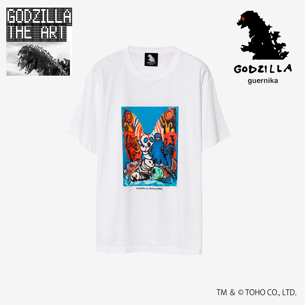 guernika】Print T shirt (Mothra) | ゴジラシリーズ ファッション・アクセサリー | アニメグッズ  ・おもちゃならプレミアムバンダイ｜バンダイナムコグループの公式通販サイト