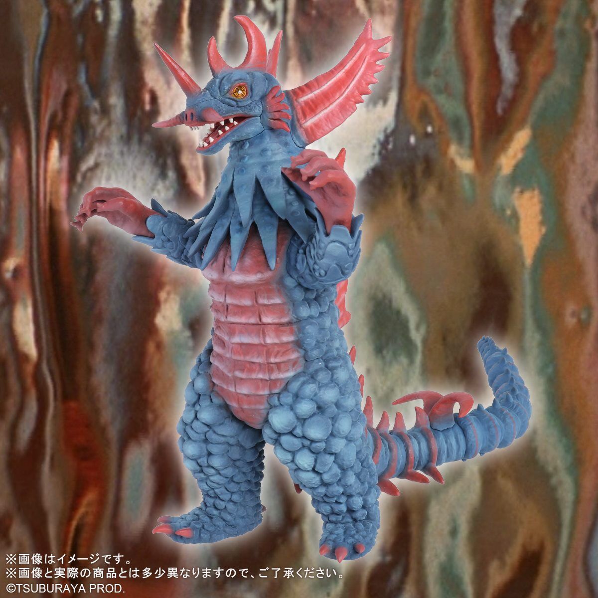 昭和レトロな怪獣フィギュア （赤） 古代怪獣 ゴモラ レイオニックバースト 赤 2005 - メルカリ