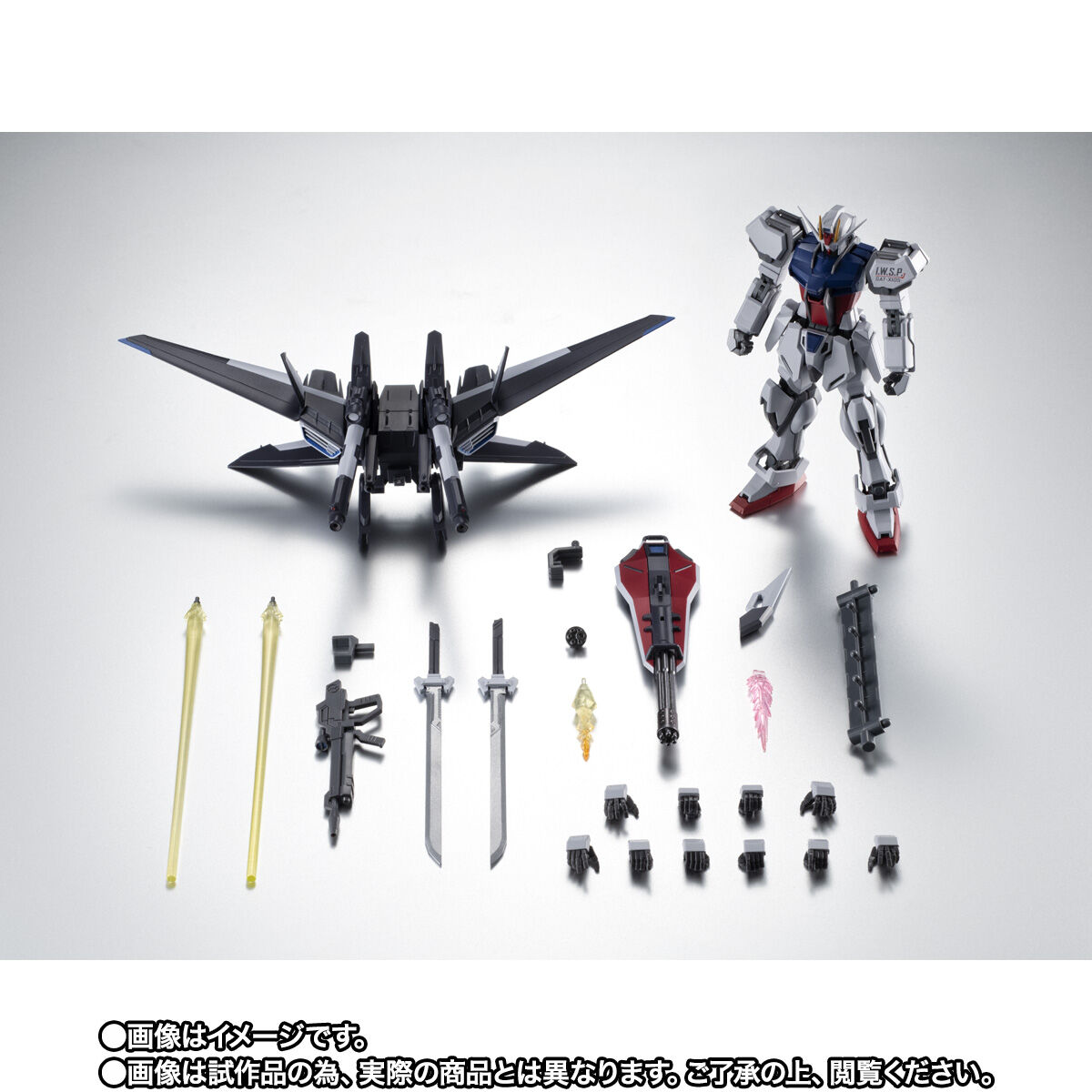 ROBOT魂 ＜SIDE MS＞ GAT-X105 ストライクガンダム（再生機）＋I.W.S.P. ver. A.N.I.M.E. | 機動戦士 ガンダムSEED フィギュア・プラモデル・プラキット | アニメグッズ ・おもちゃならプレミアムバンダイ｜バンダイナムコグループの公式通販サイト