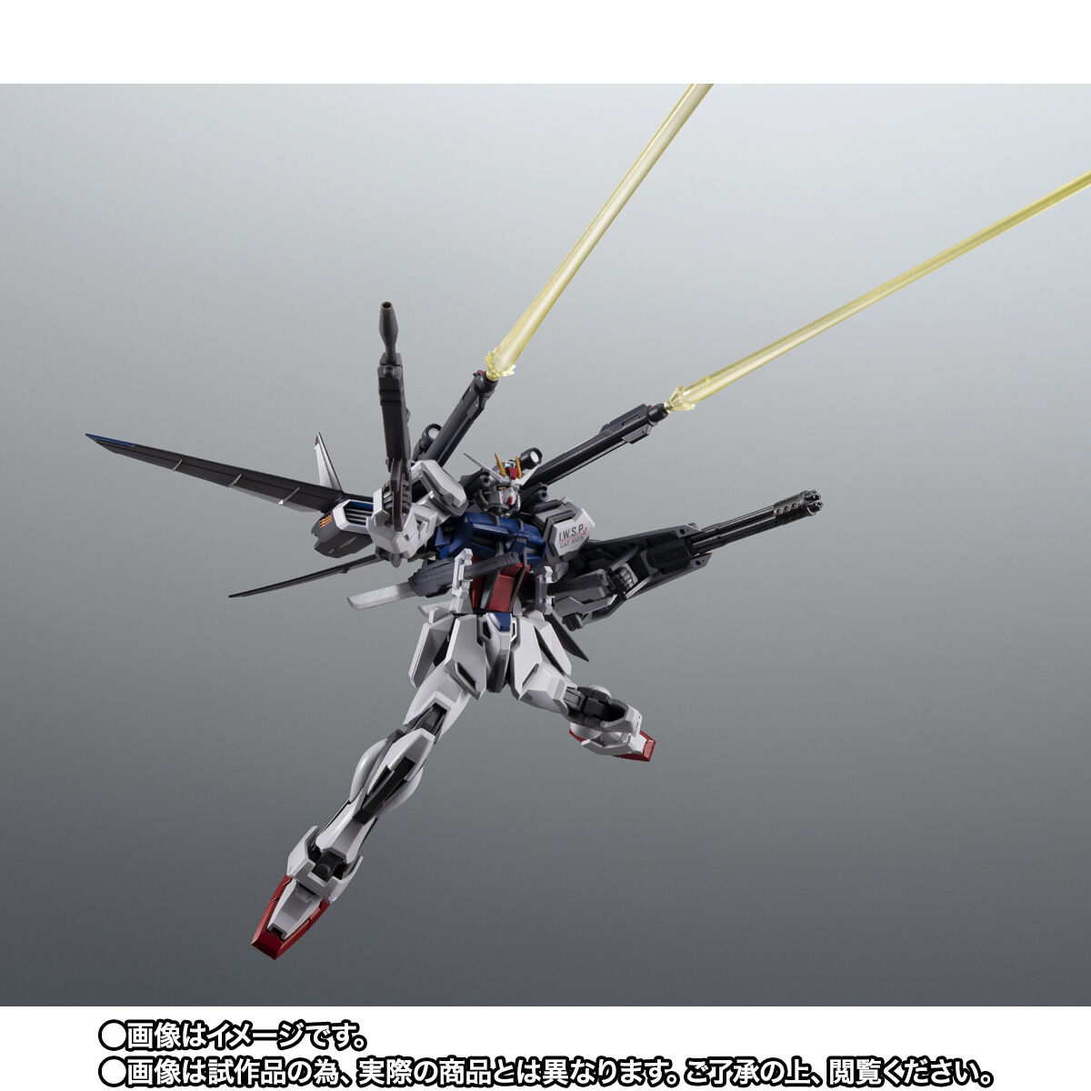 ROBOT魂 ＜SIDE MS＞ GAT-X105 ストライクガンダム（再生機）＋I.W.S.P. ver. A.N.I.M.E. | 機動戦士ガンダムSEED  フィギュア・プラモデル・プラキット | アニメグッズ ・おもちゃならプレミアムバンダイ｜バンダイナムコグループの公式通販サイト