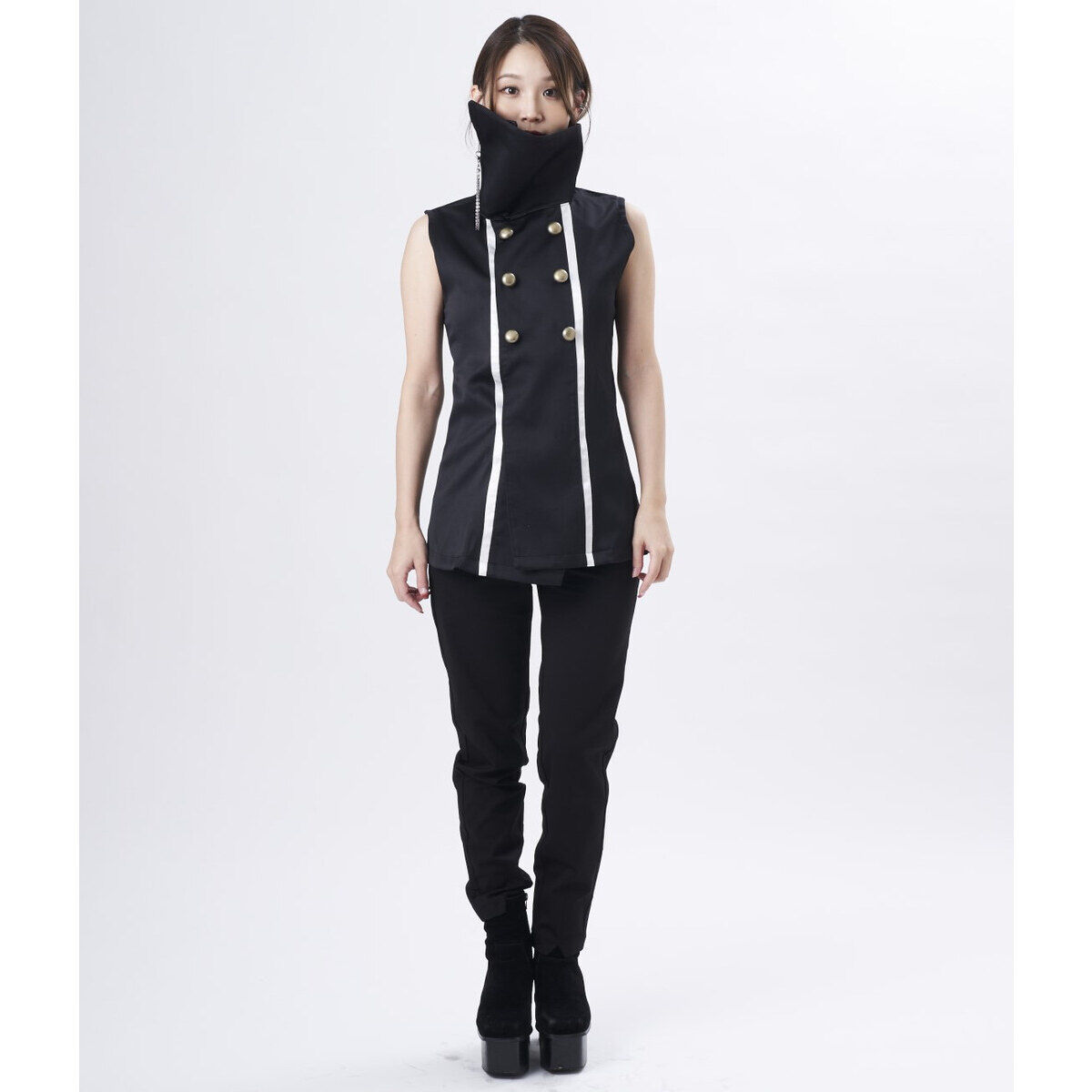 王様戦隊キングオージャー×h.NAOTO リタ・カニスカ ハイネックシャツ 