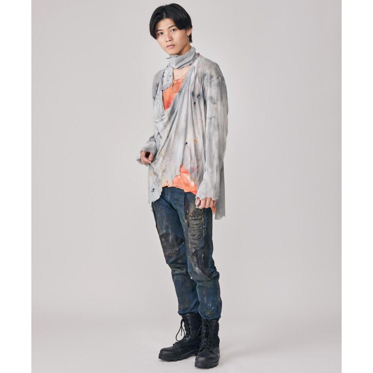 h.NAOTOANARCHYデニムパンツ