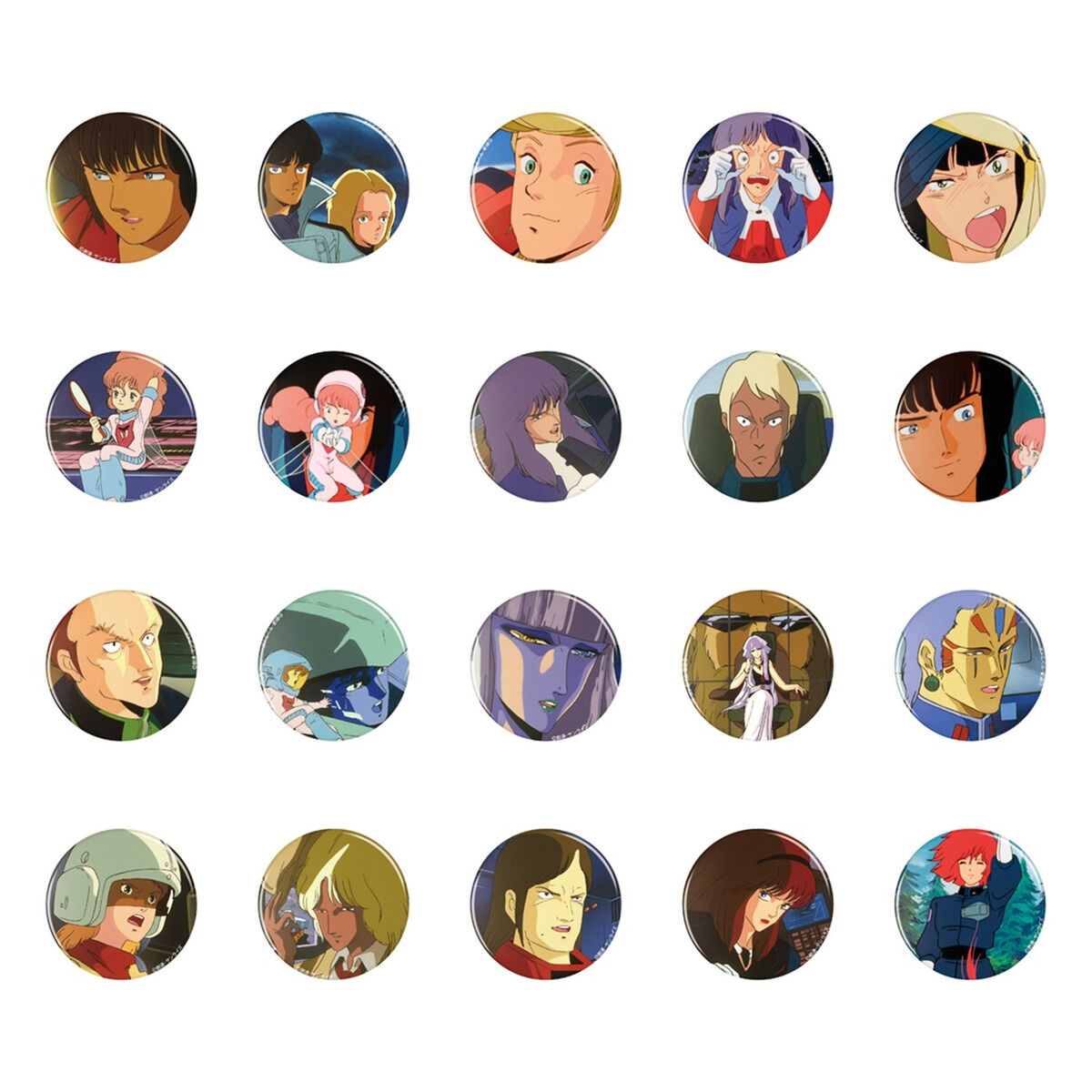 重戦機エルガイム 缶バッジ【キャラクターvol.2】（全20種／※全種