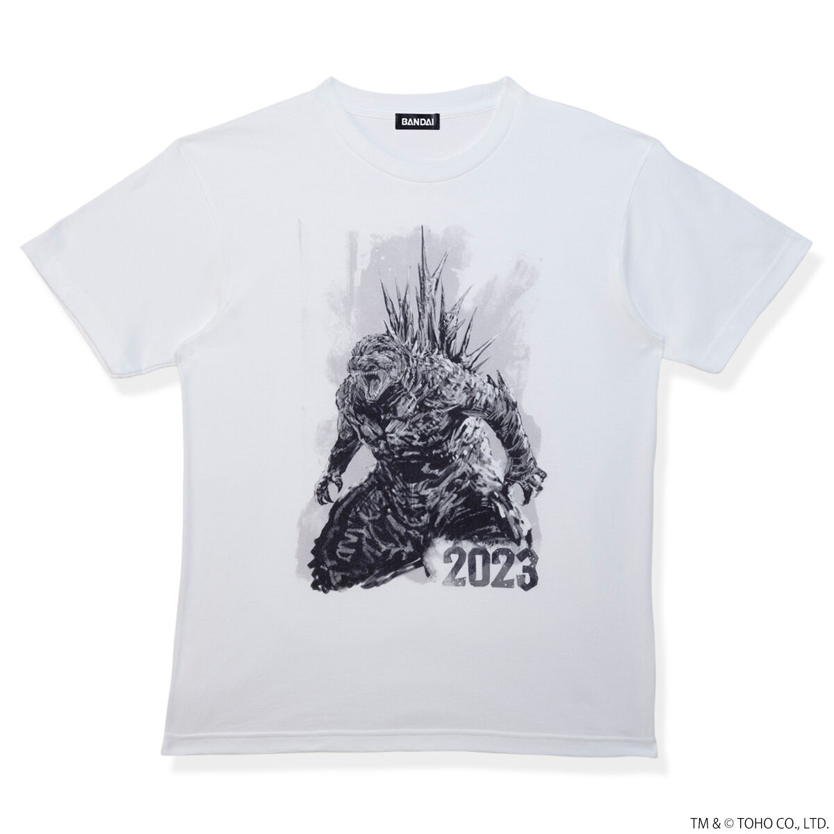 ゴジラ モノクロデザインTシャツ ゴジラ-1.0【2025年1月発送分