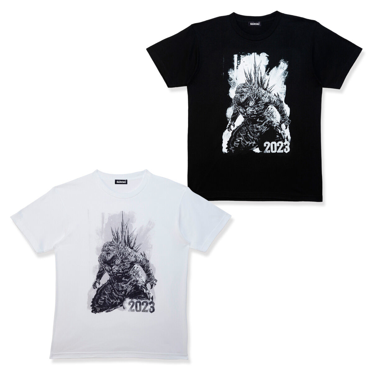 ゴジラ モノクロデザインTシャツ ゴジラ-1.0【2025年1月発送分