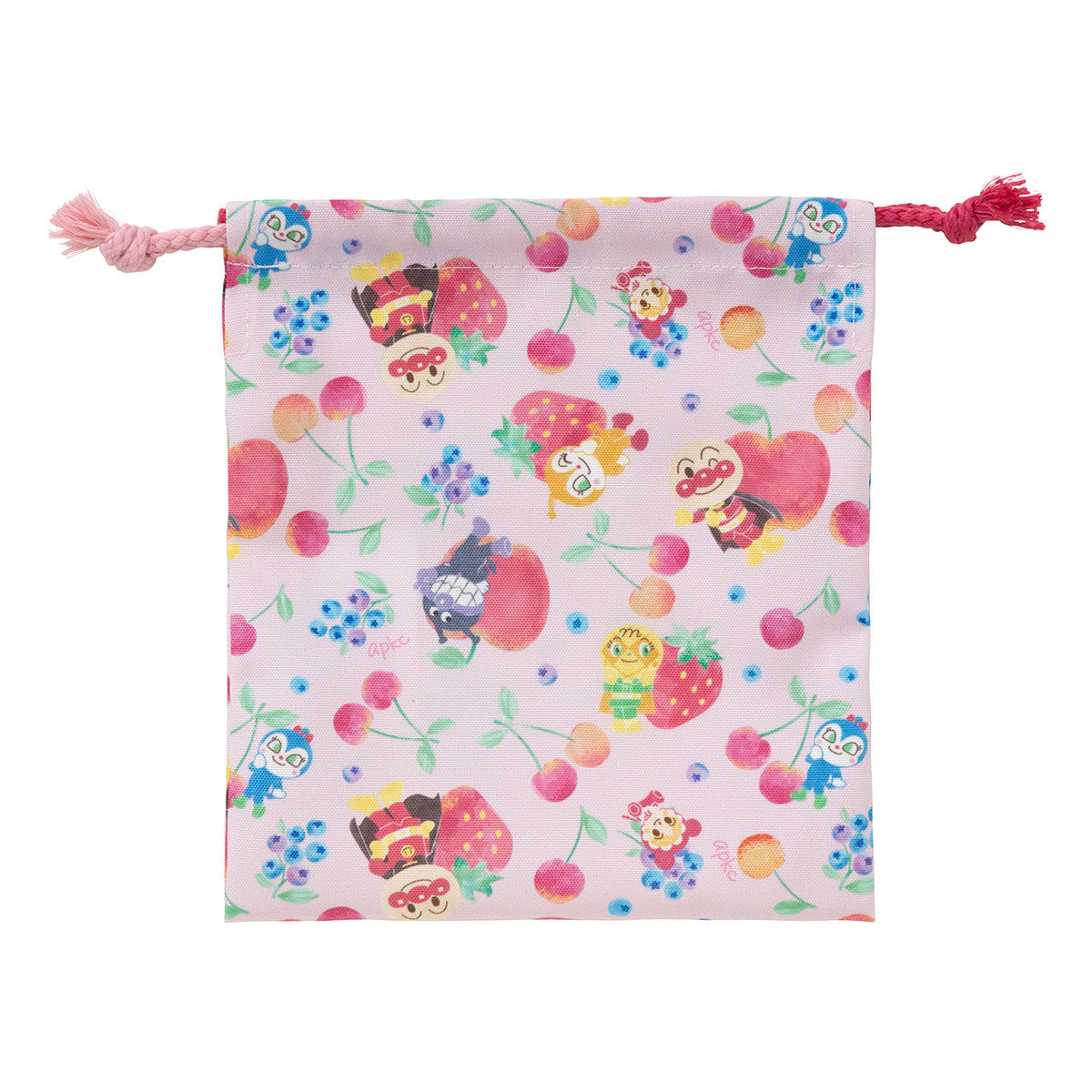 アンパンマン 巾着袋 ピンク60枚セット ふわふわ巾着｜グッズ＆サービス｜神戸アンパンマンこどもミュージアム