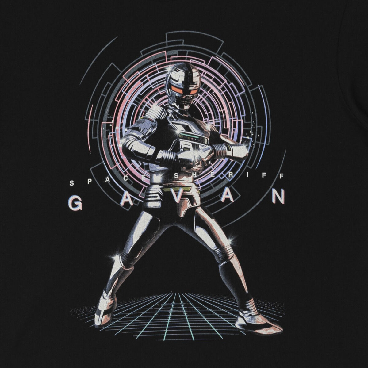 東映ヒーローTシャツ 宇宙刑事ギャバン サイバー柄 | 仮面