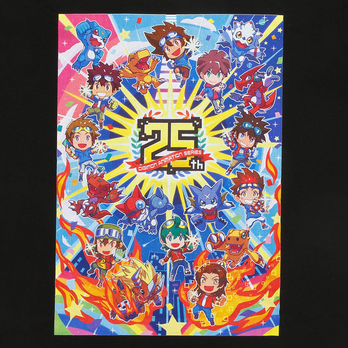 デジモンアドベンチャー25周年記念アニメシリーズTシャツ【2025年5月