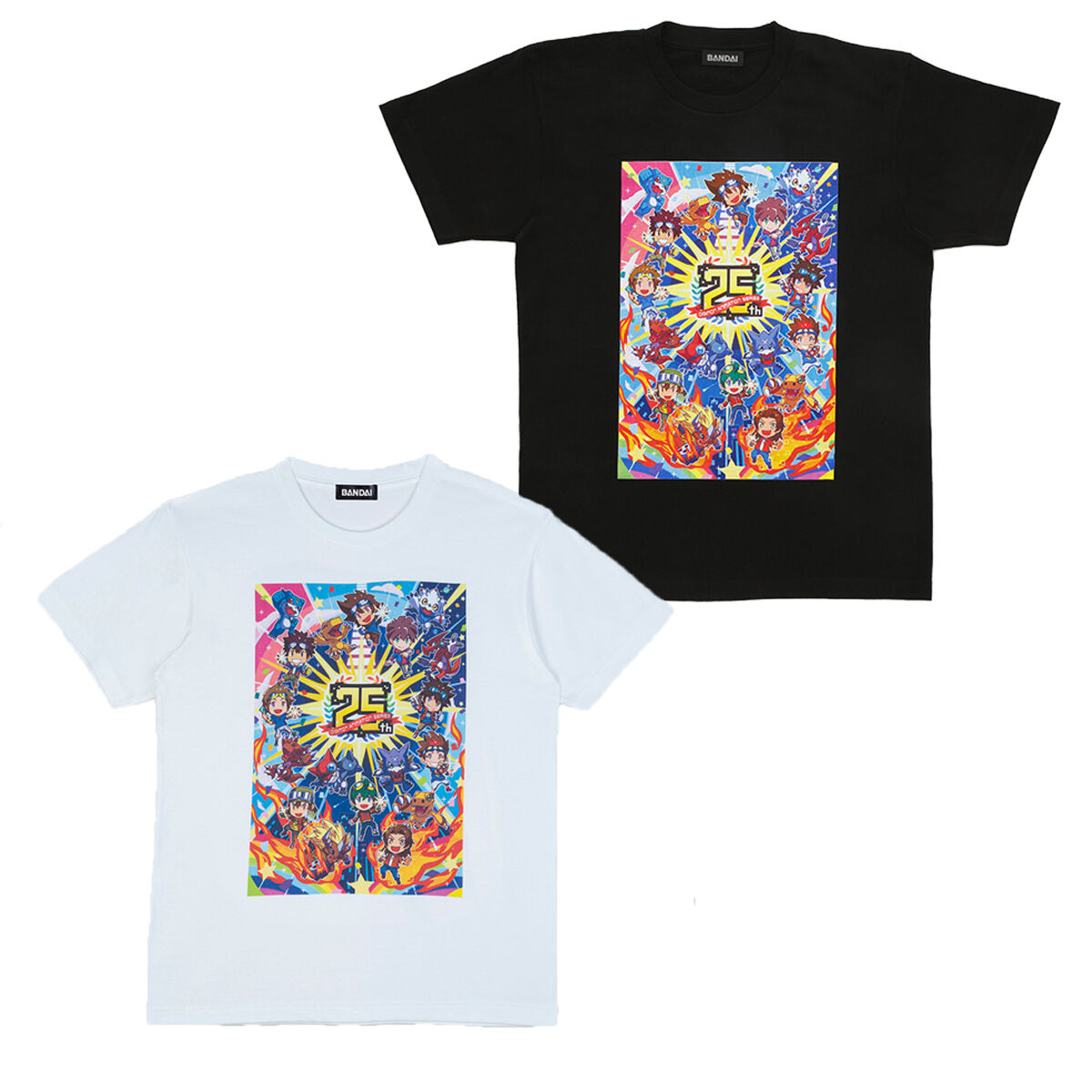 デジモンアドベンチャー25周年記念アニメシリーズTシャツ【2025