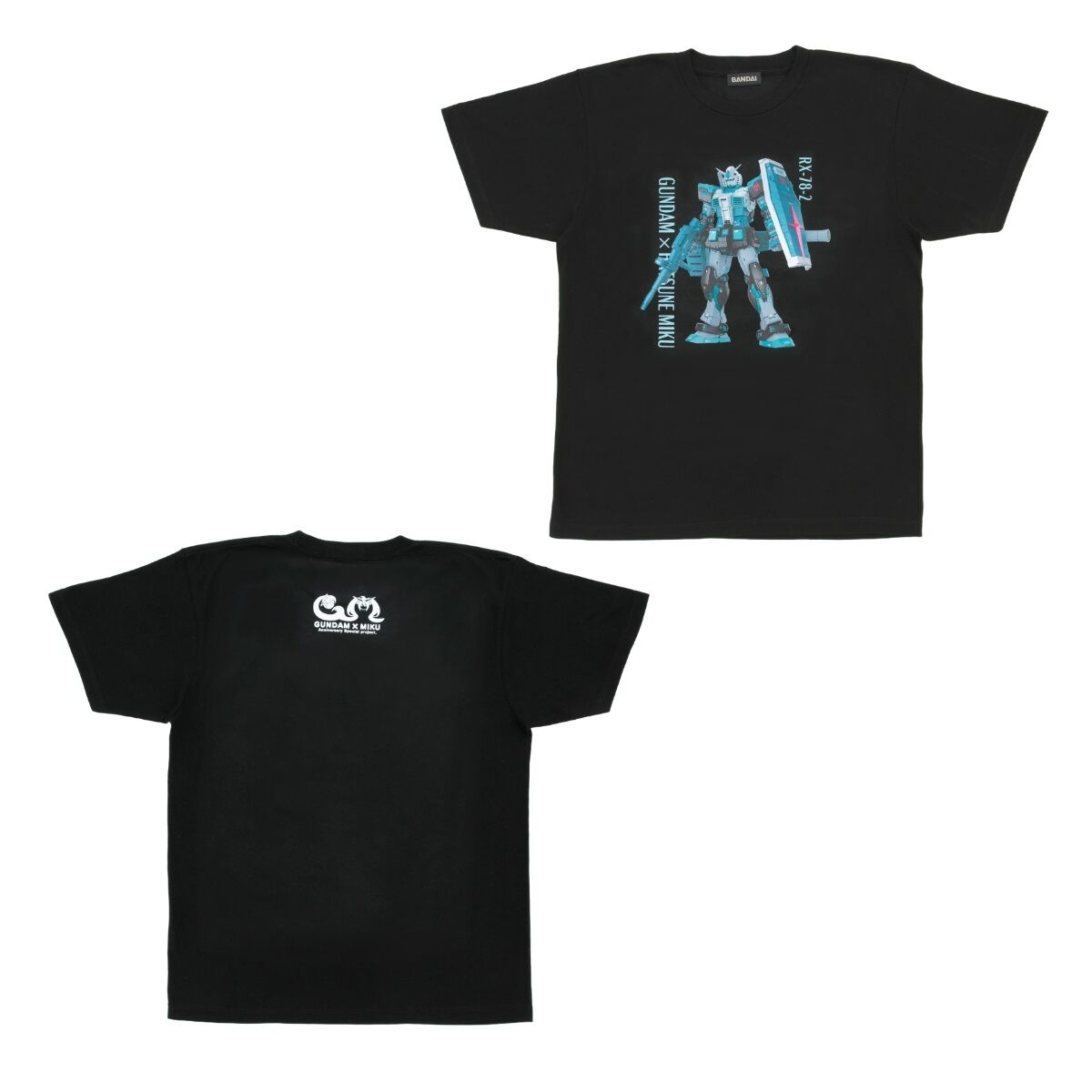 ガンダム45周年 × 初音ミク Tシャツ RX-78-2 ガンダム [初音ミクVer 