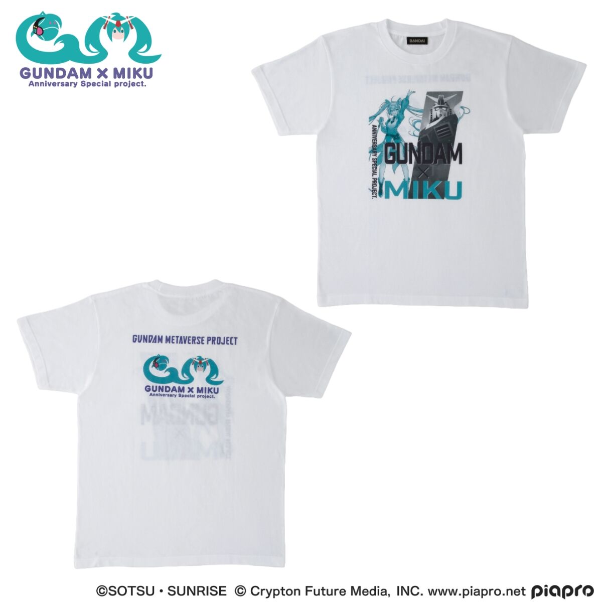 当選非売品 ガンダムメタバース×初音ミク コラボレーションライブ 記念Tシャツ 初音ミクとコラボしたメタバースライブも楽しめる。「ガンダム