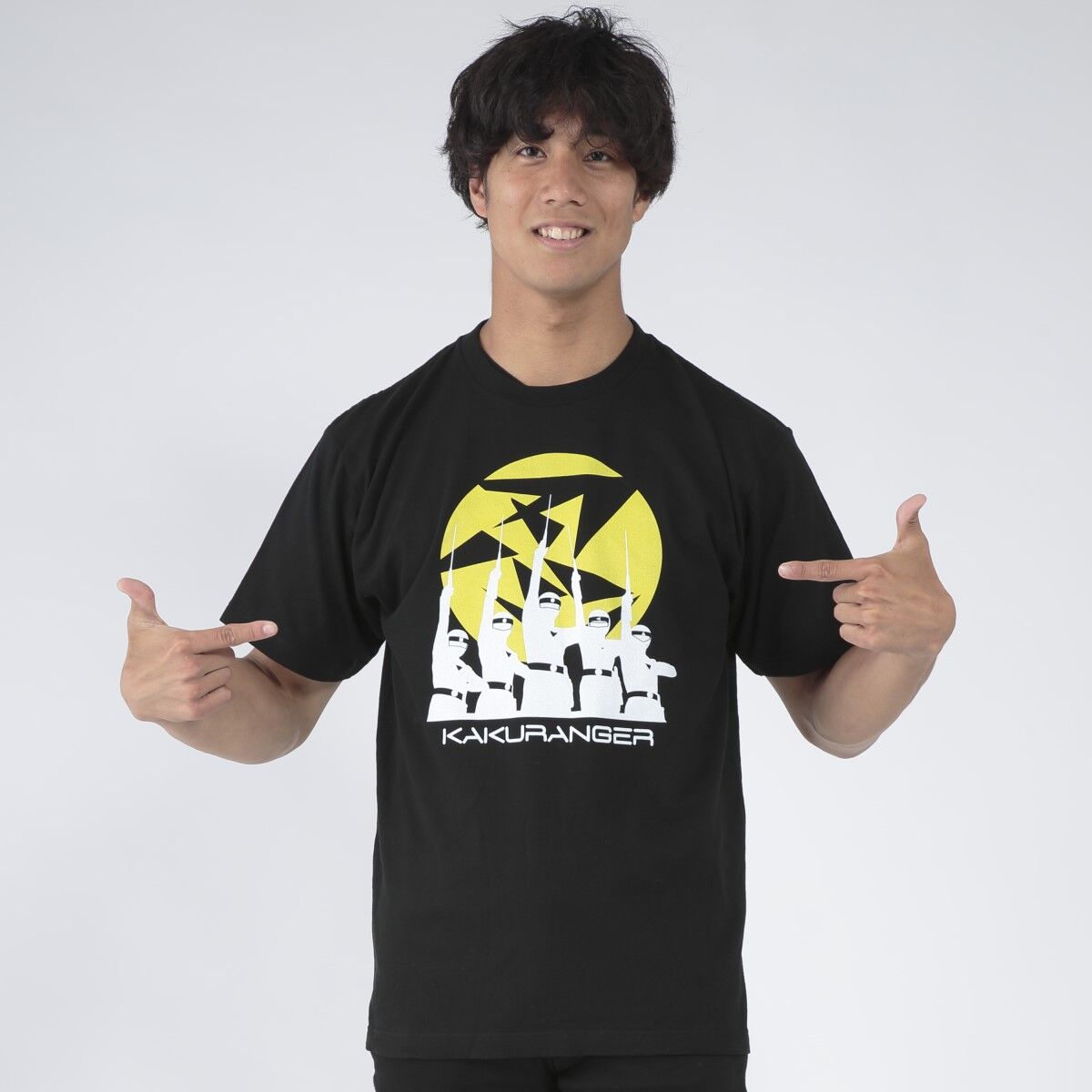 カクレンジャーTシャツ　Lサイズ　プレバン限定 忍者戦隊カクレンジャーTシャツ カクレンジャーボール柄 | スーパー
