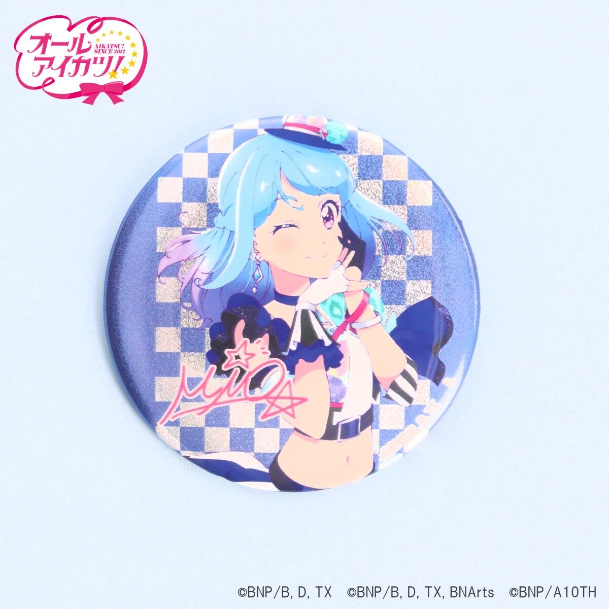 アイカツ！ 星宮いちご リボンブローチ 富士急　コラボ缶バッジ アイカツ！トレーディング 缶バッジ Link Ribbon 星宮いちご