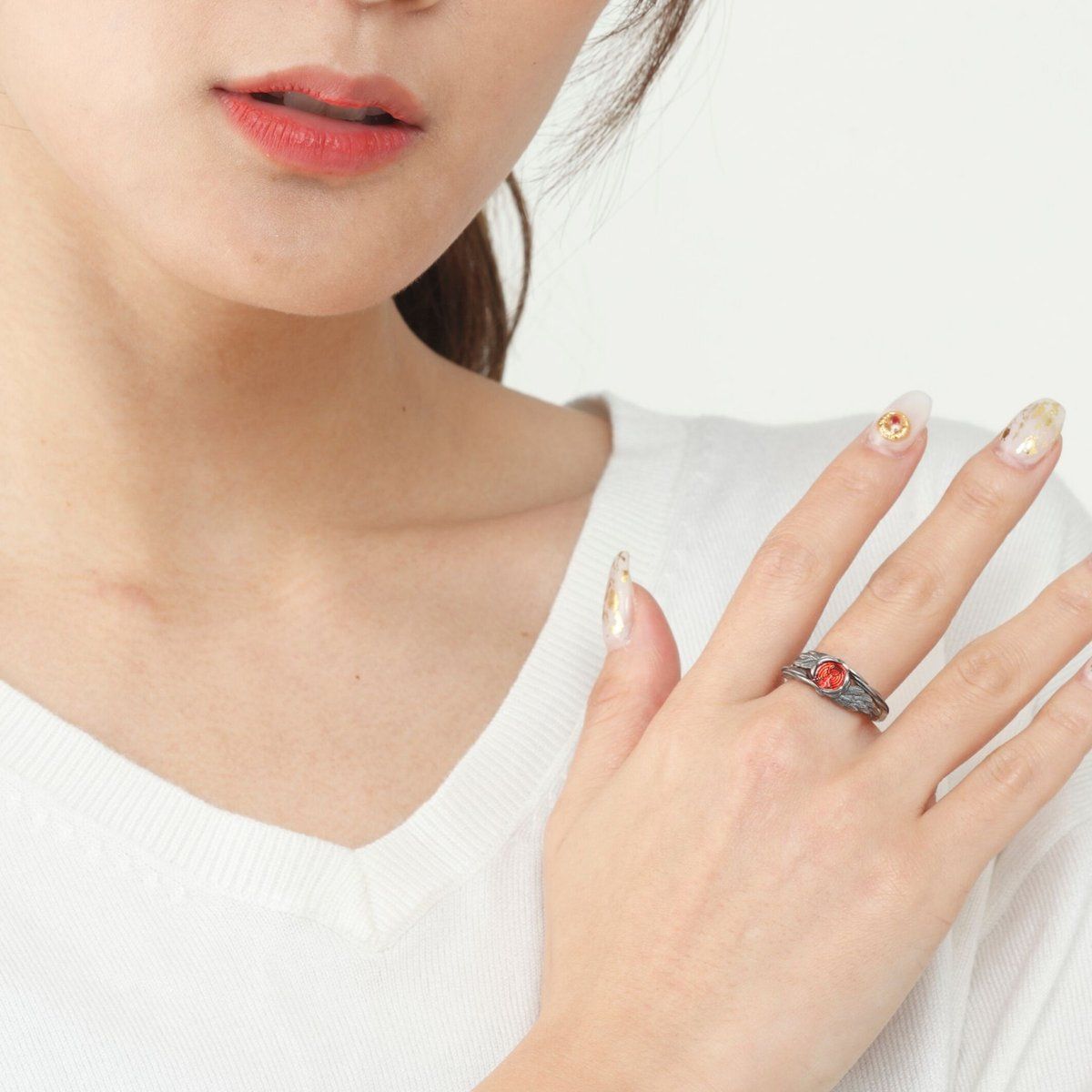 仮面ライダーオーズ 割れたタカメダル SILVER925リング | 仮面