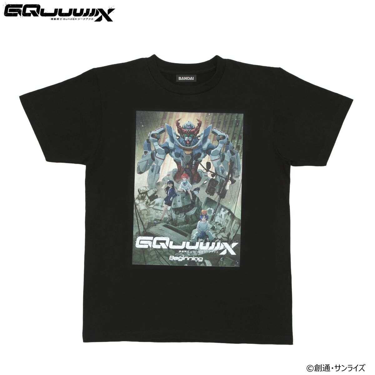機動戦士Gundam GQuuuuuuX 公式Tシャツ 機動戦士Gundam GQuuuuuuX フルカラーTシャツ GQuuuuuuX 【2025