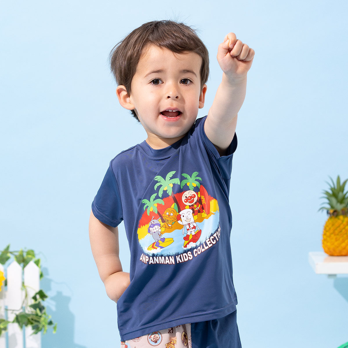水陸両用サーフ柄Tシャツ | それいけ！アンパンマン ファッション