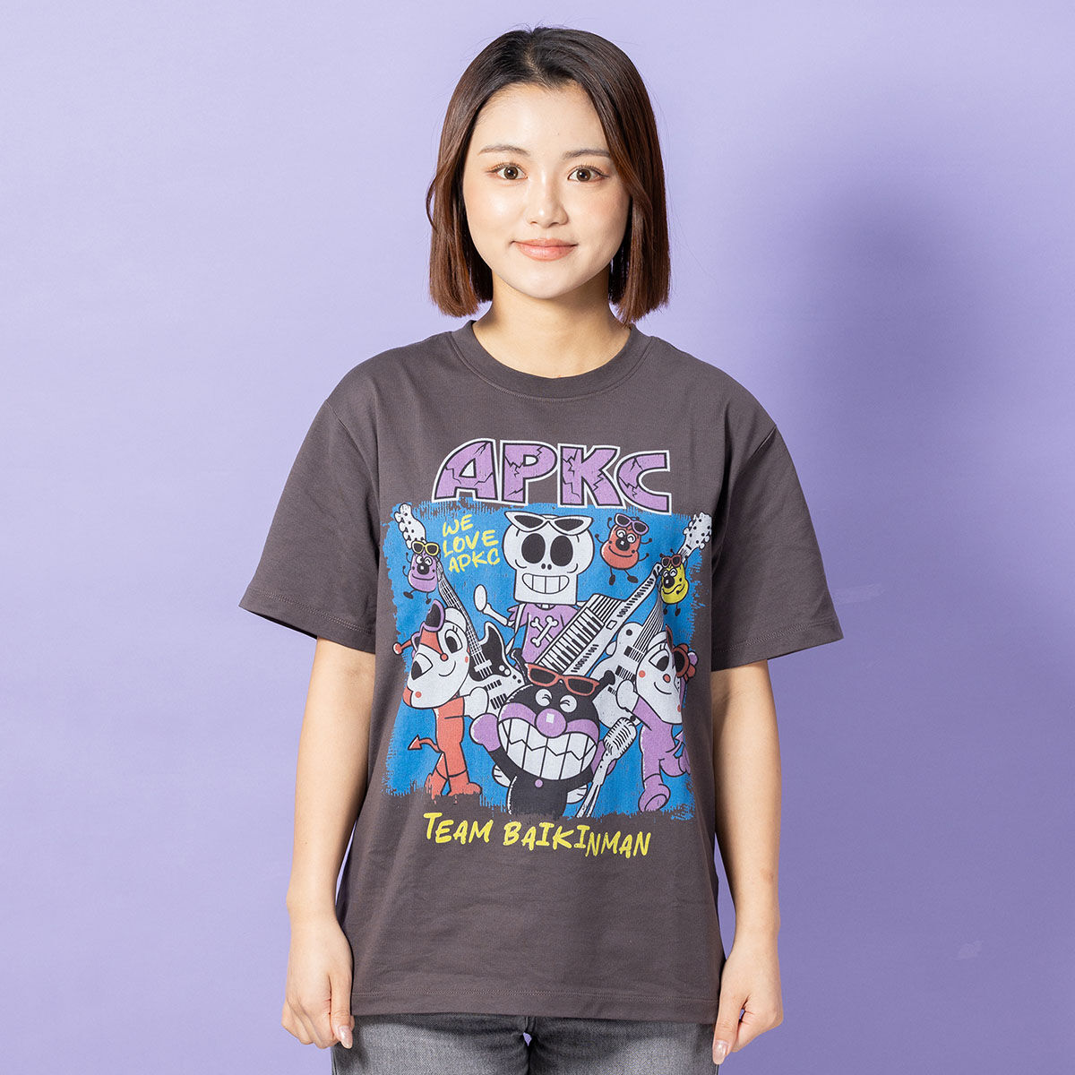 ヴィンテージライクばいきんまん ROCK半袖Tシャツ大人