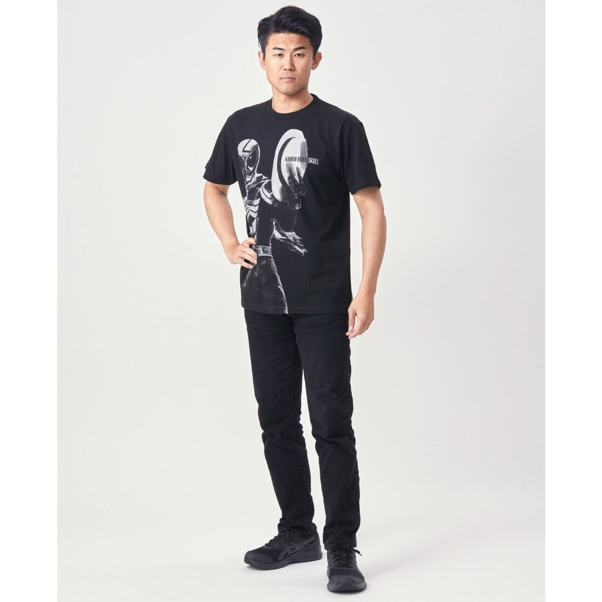 菅原芳人計画 仮面ライダーW 仮面ライダースカル柄Tシャツ | 仮面