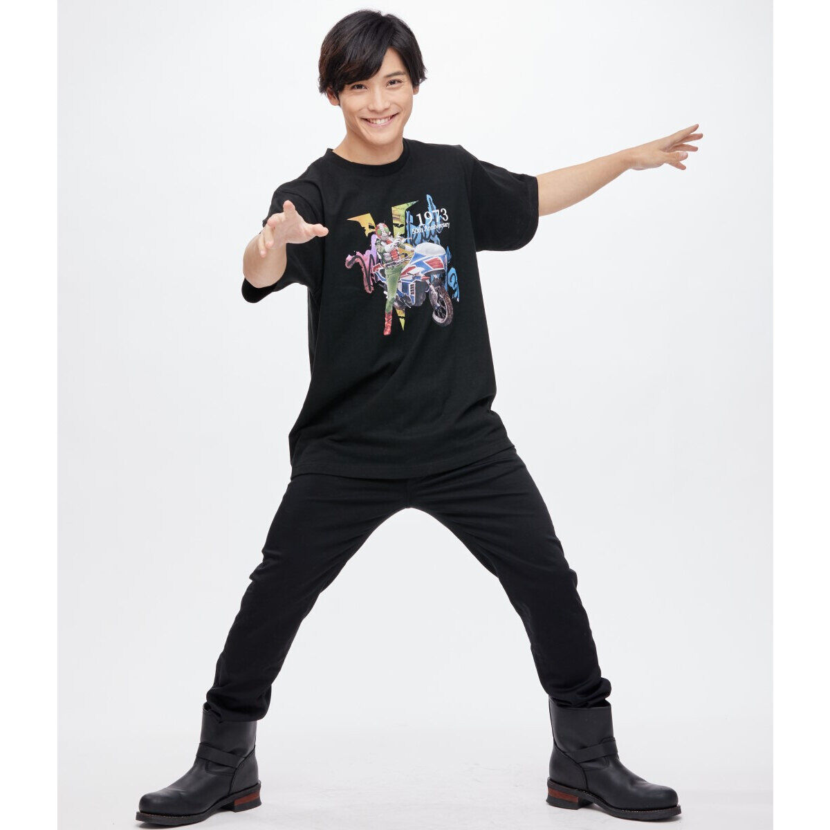 菅原芳人計画 仮面ライダーV3 50th Tシャツ | 仮面ライダーV3