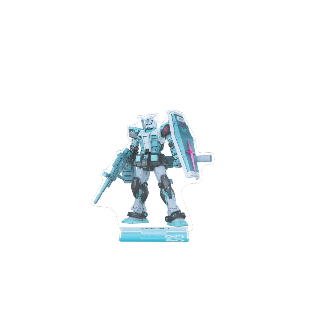 ガンダム45周年×初音ミク アクスタ+キービジュアル+缶バッジ 3点