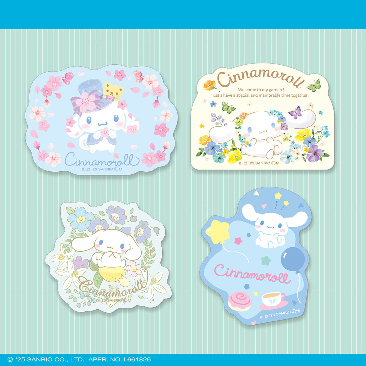 オール シナモロール ダイカットステッカーセット(自販機) | BANDAI TOYS