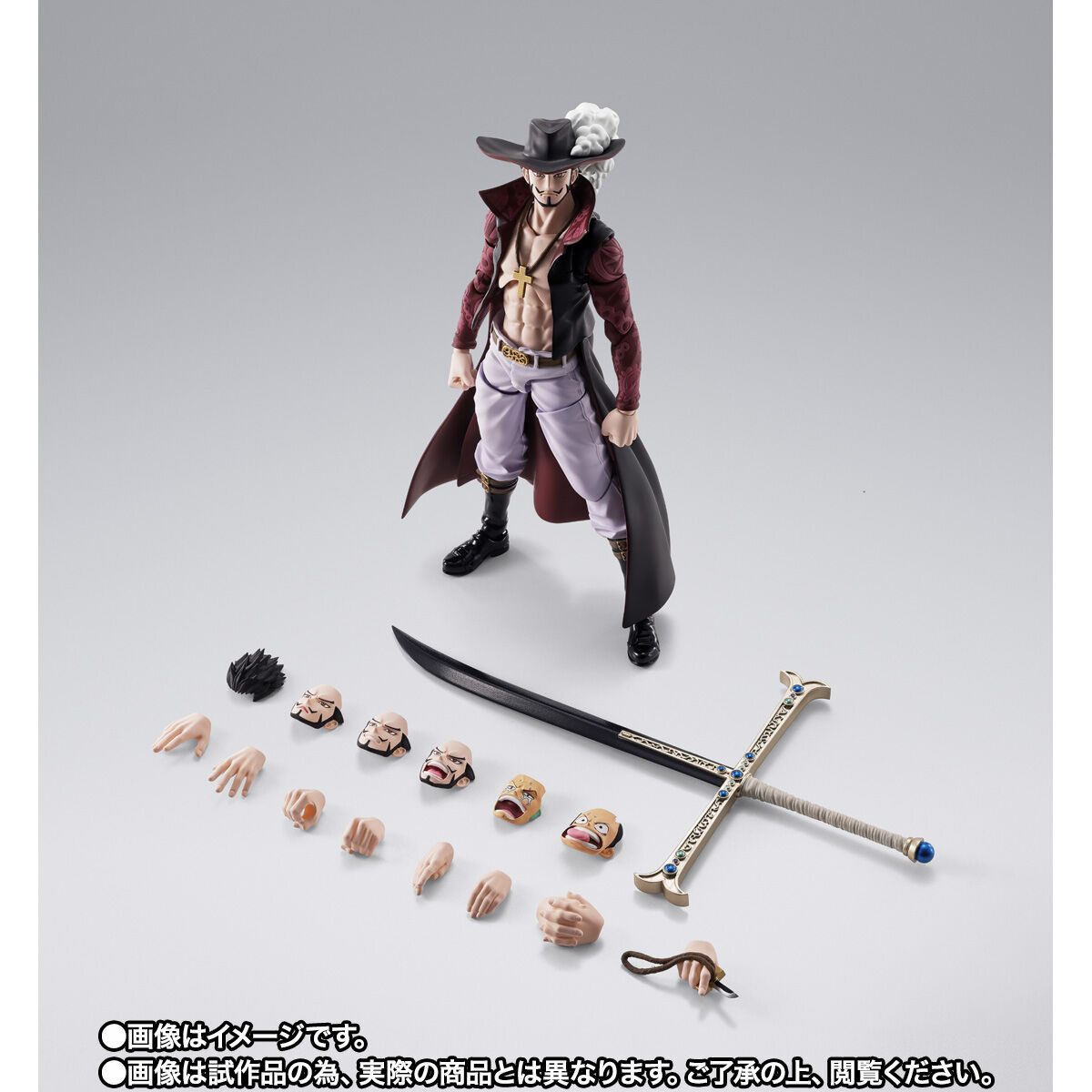 ワンピース 王下七武海 鹰目 ジュラキュール·ミホーク 彫刻フィギュアH ワンピース 王下七武海 鷹の目の ジュラキュール・ミホーク 限定