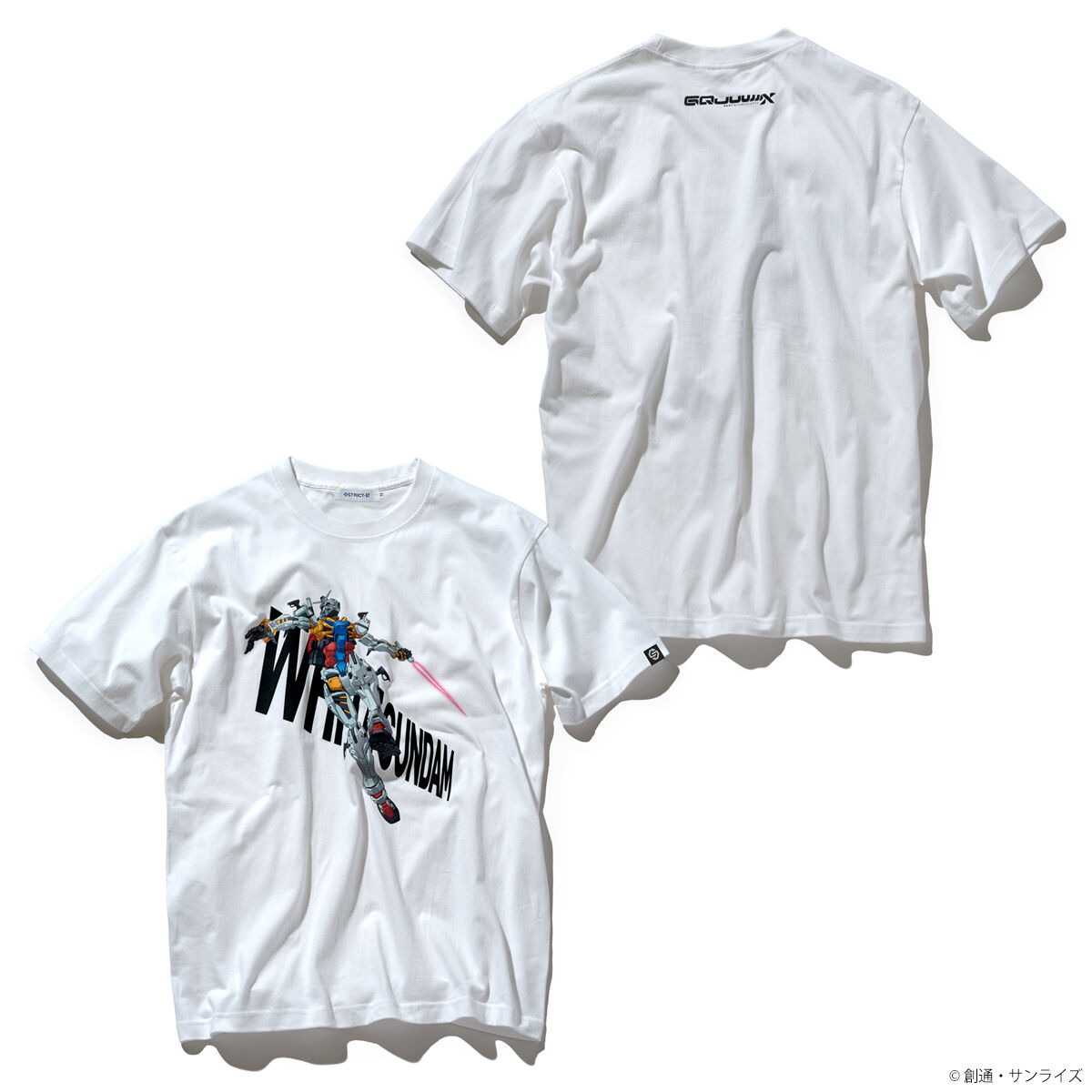 STRICT-G『機動戦士Gundam GQuuuuuuX』Tシャツ WHITE GUNDAM