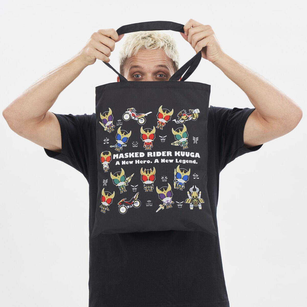 仮面ライダークウガ デフォルメ トートバッグ ヒーロー柄 | 仮面