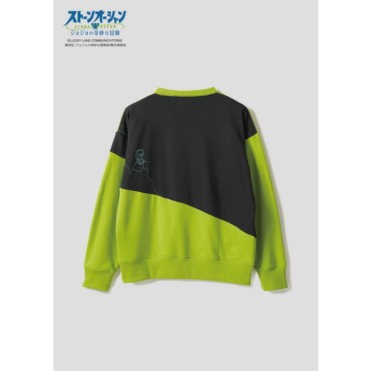 ジョジョの奇妙な冒険　ストーンオーシャン　× グラニフ　モッズコート 緑 ジョジョの奇妙な冒険 ダイヤモンドは砕けない【glamb】ヘブンズ