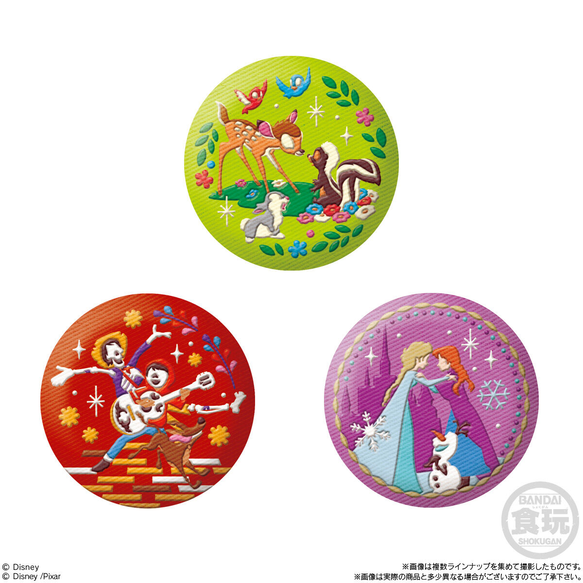 Disney Characters 刺繍缶バッジビスケット2(12個入